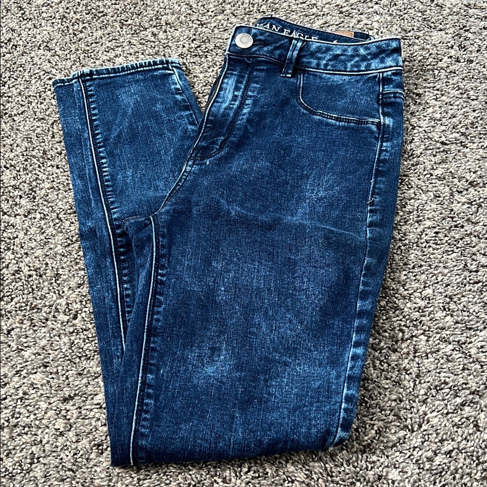 American Eagle Outfitters Dark Blue Skinny Jeans